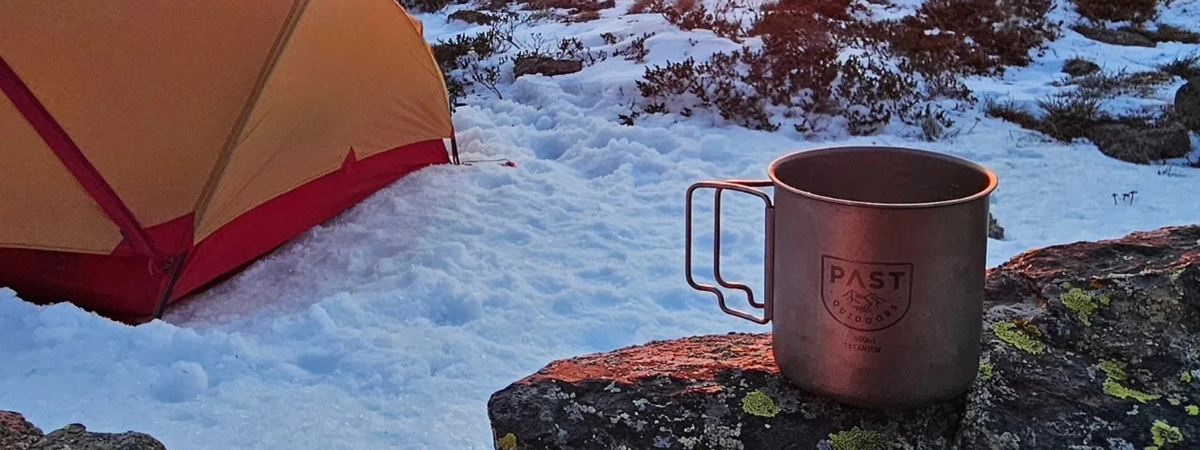 PAST Outdoors Originals titanium camping cup and camping cookware set