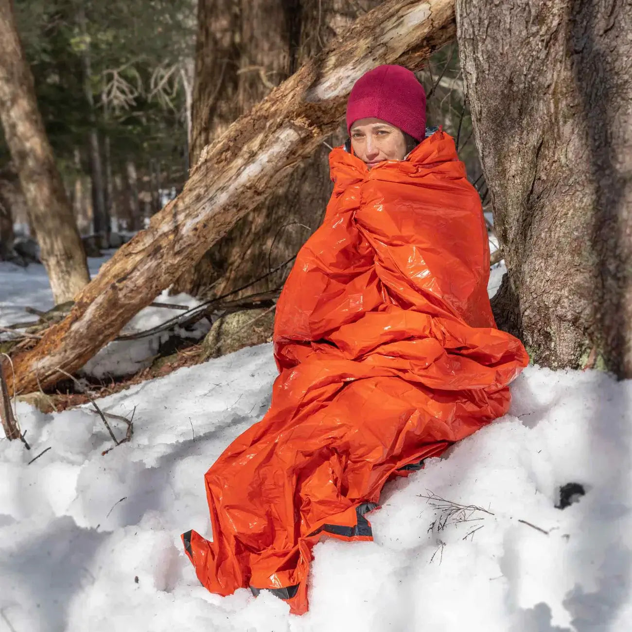 SOL Emergency Bivvy with Rescue Whistle - Orange 2