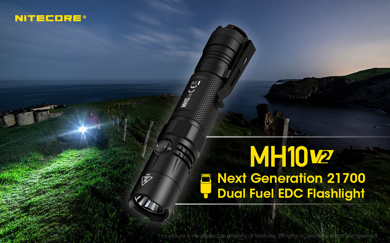 Nitecore MH10V2 EDC USB-C Rechargeable Torch 24