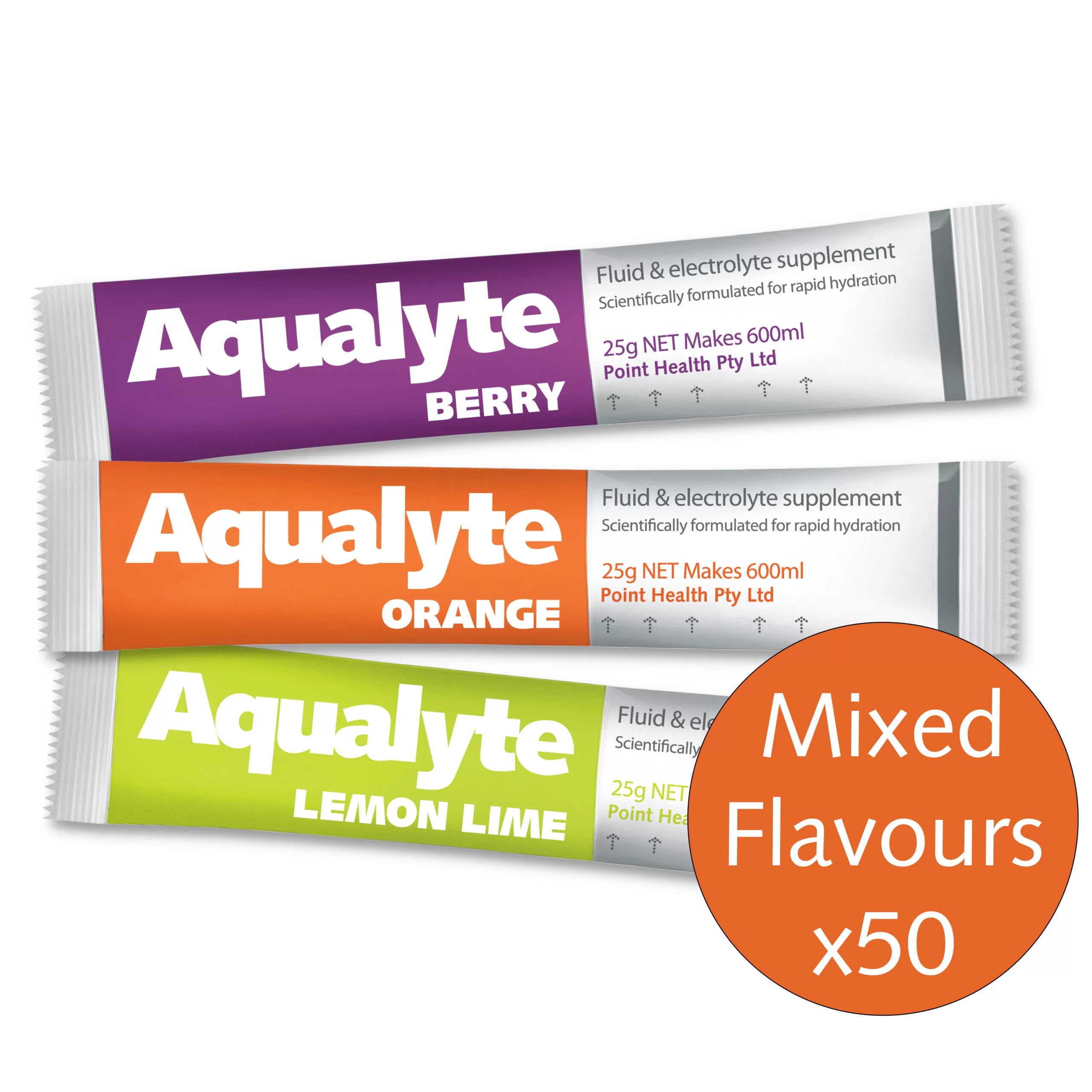 Aqualyte Hypotonic Electrolyte Replacement Mixed Flavour Sample Packs