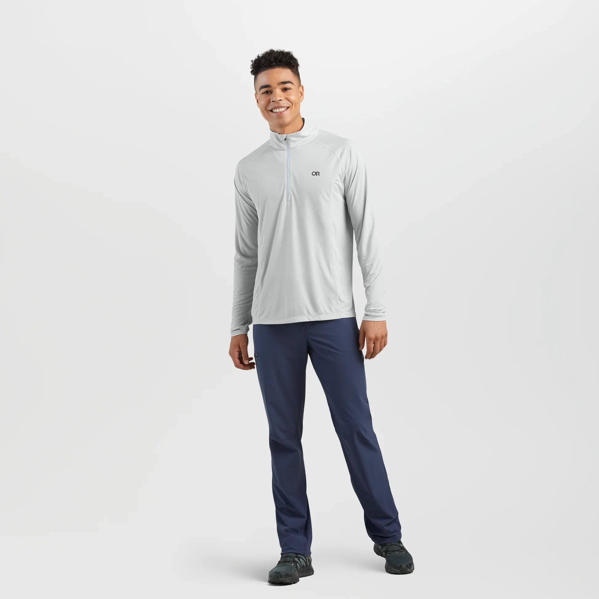 Outdoor Research Men's Echo Quarter Zip - Pebble 3