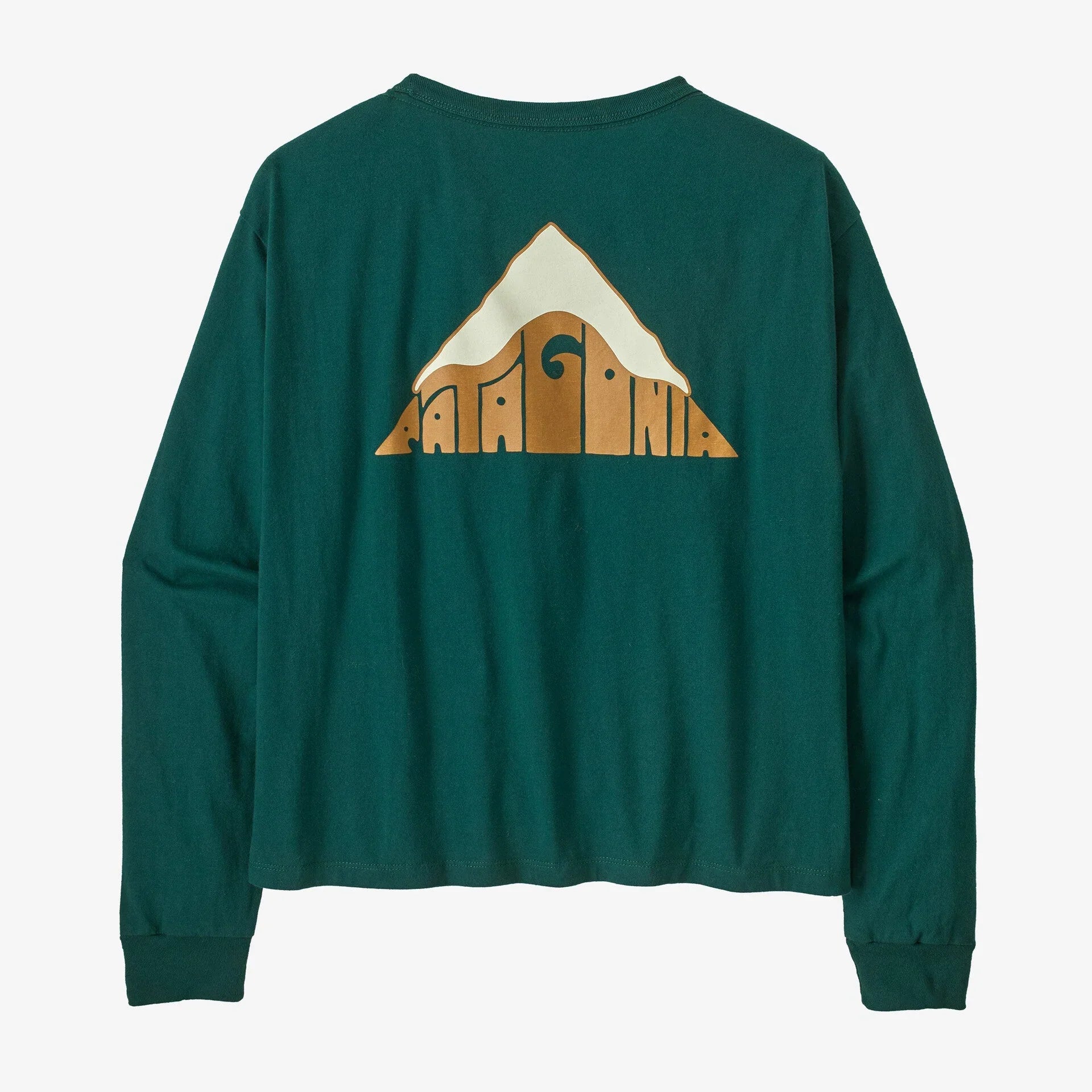 Patagonia Women's Long-Sleeved Driftways Easy-Cut Organic T-Shirt - Cascade Green 4