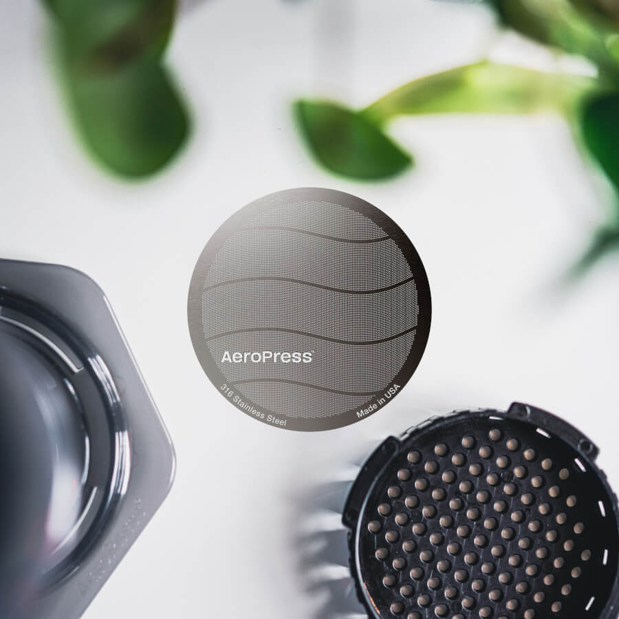 Aeropress Stainless Steel Coffee Filter witht he Aeroress original
