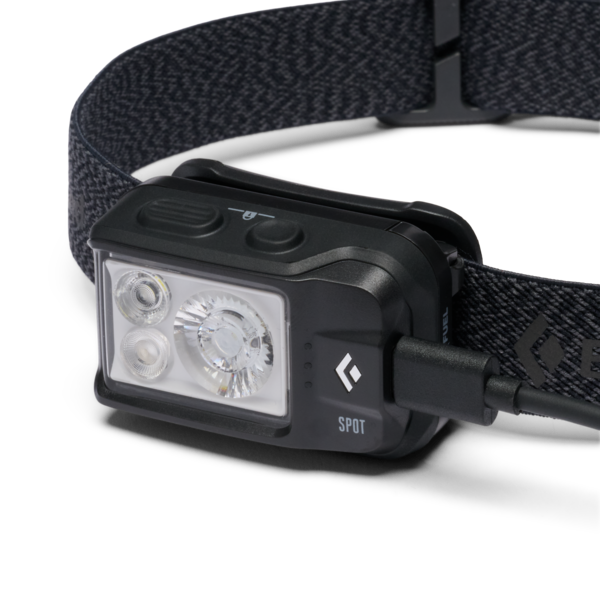 Black Diamond Spot Headlamp in Black, side angle 1