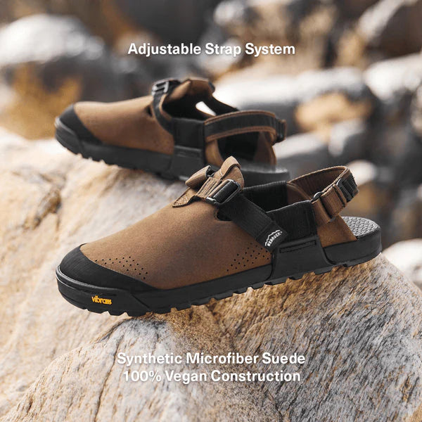 Bedrock sandals synthetic suede mountain clogs facts