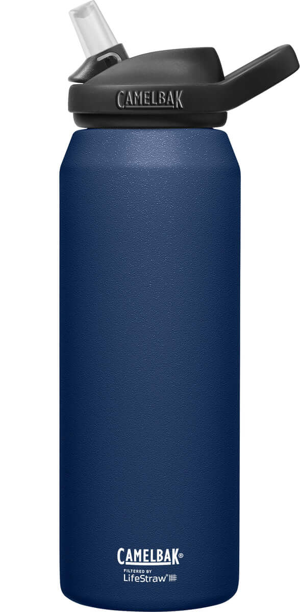 LifeStraw Go Stainless Steel Medium Blue insulated drinking bottle with  filter