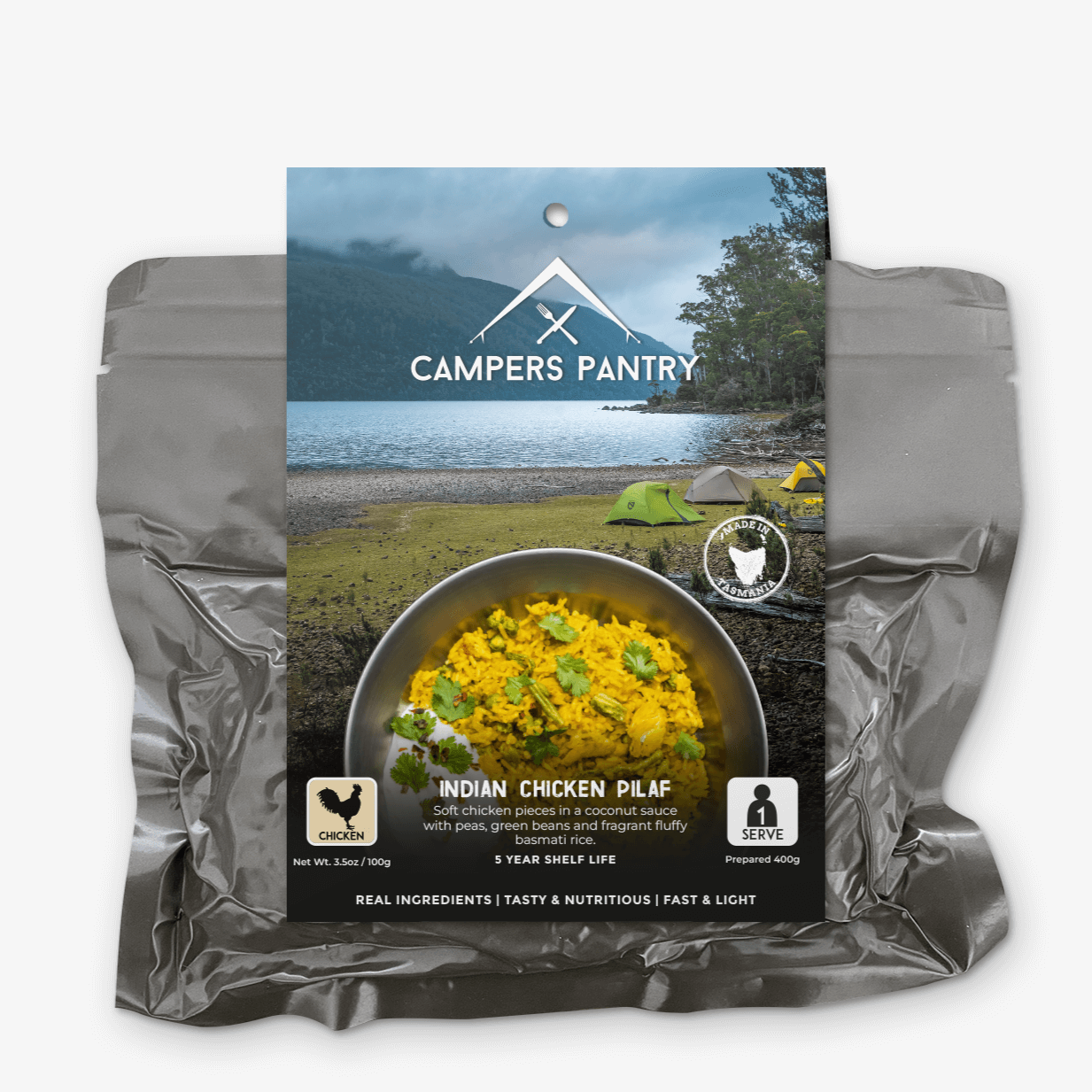 Campers Pantry Indian Chicken Pilaf Exped Meal 2