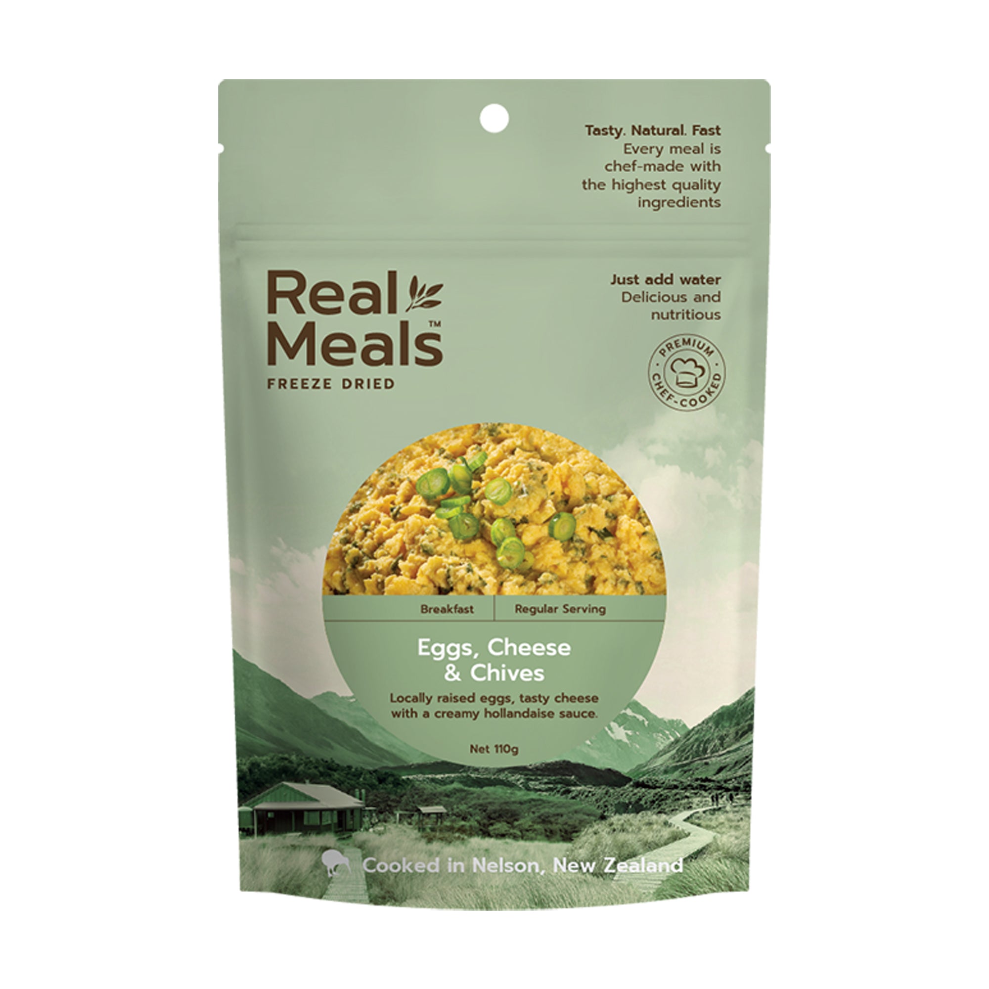 Real Meals Eggs, Cheese and Chives Freeze Dried Meal