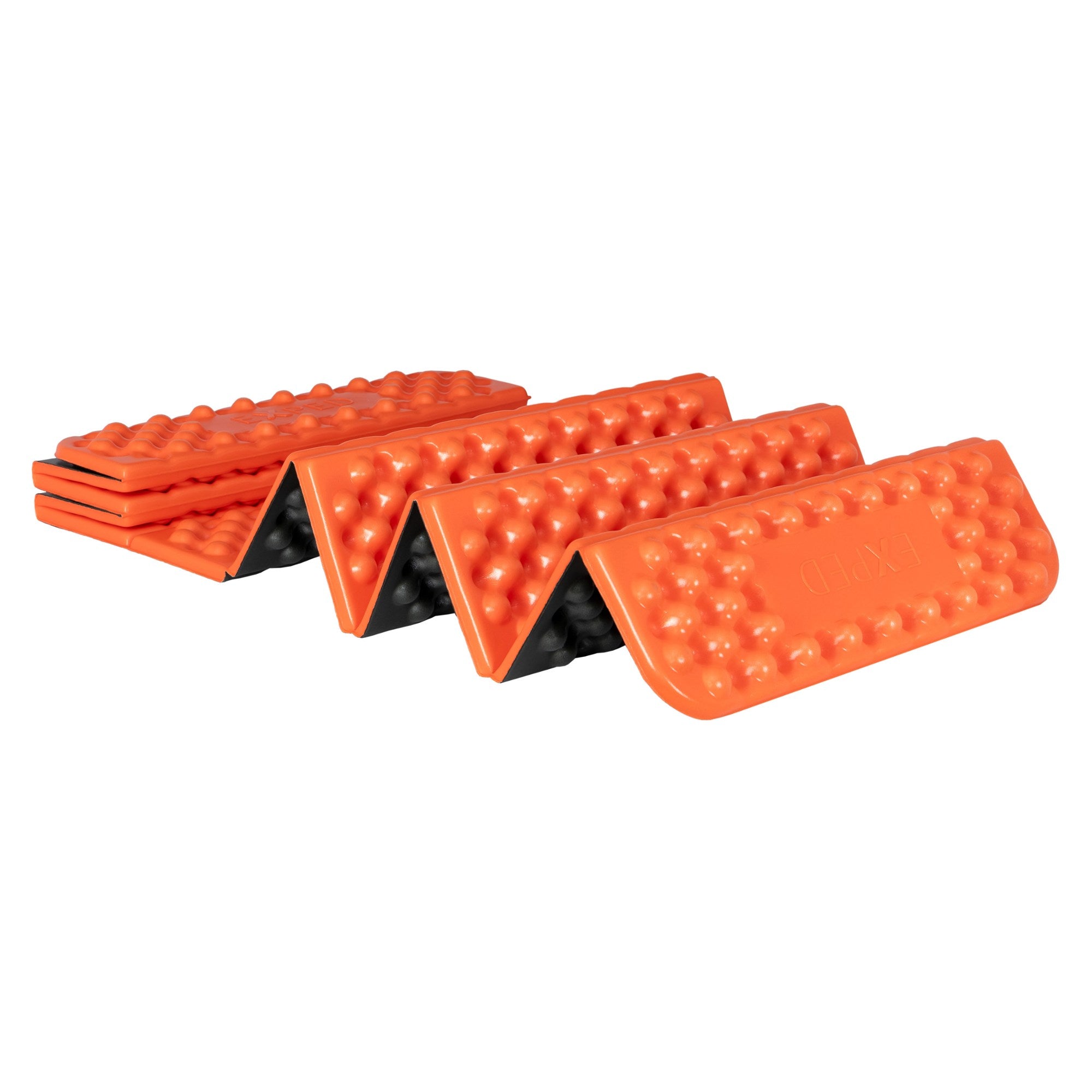 Orange foam mat on a white background