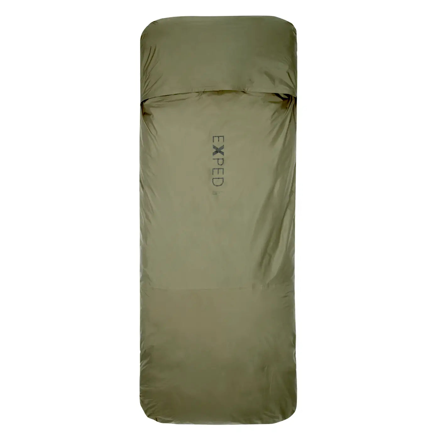 Exped Bivvy Bag 1 person sleeping bag green on white background