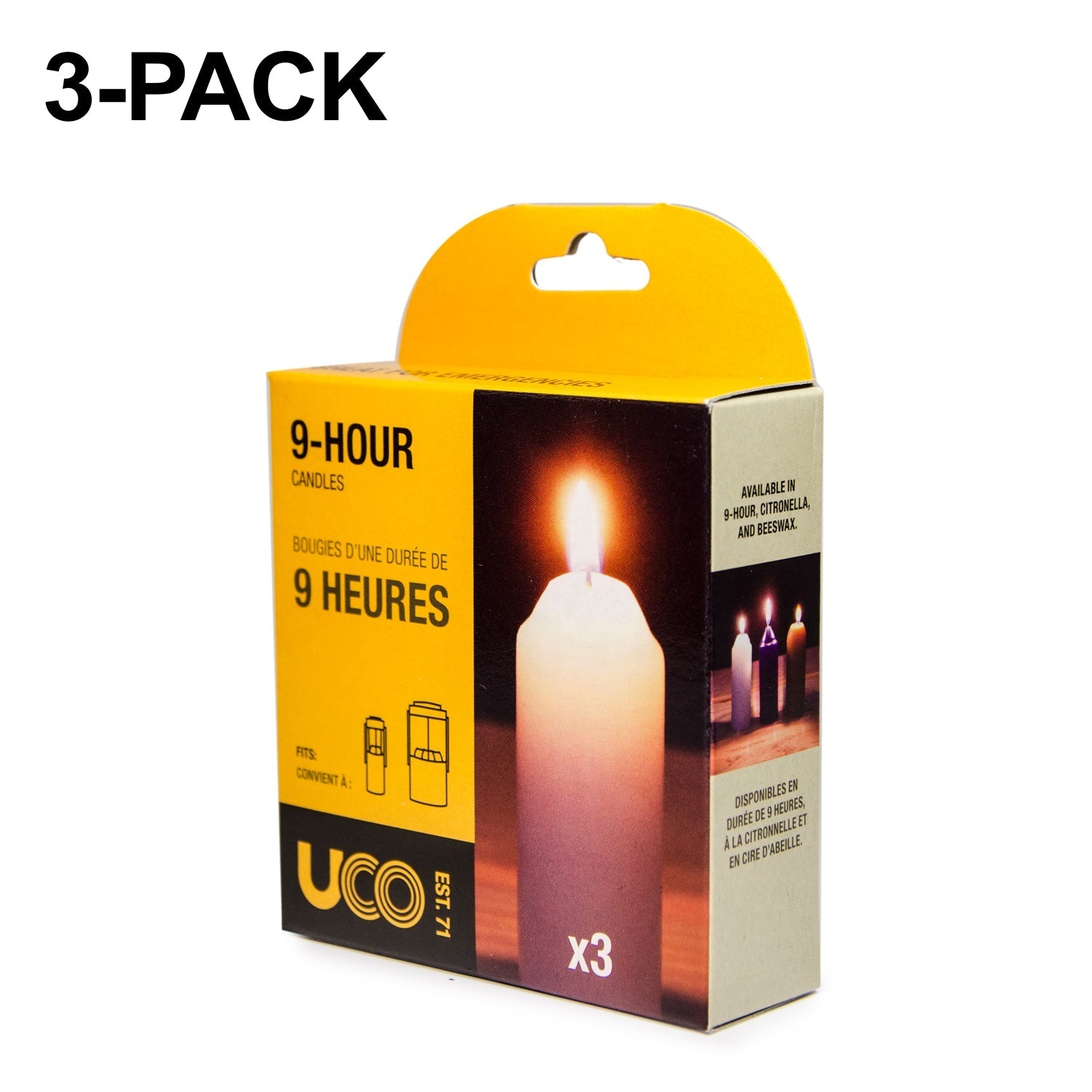 3 Pack UCO 9 Hour Candles - Original 1