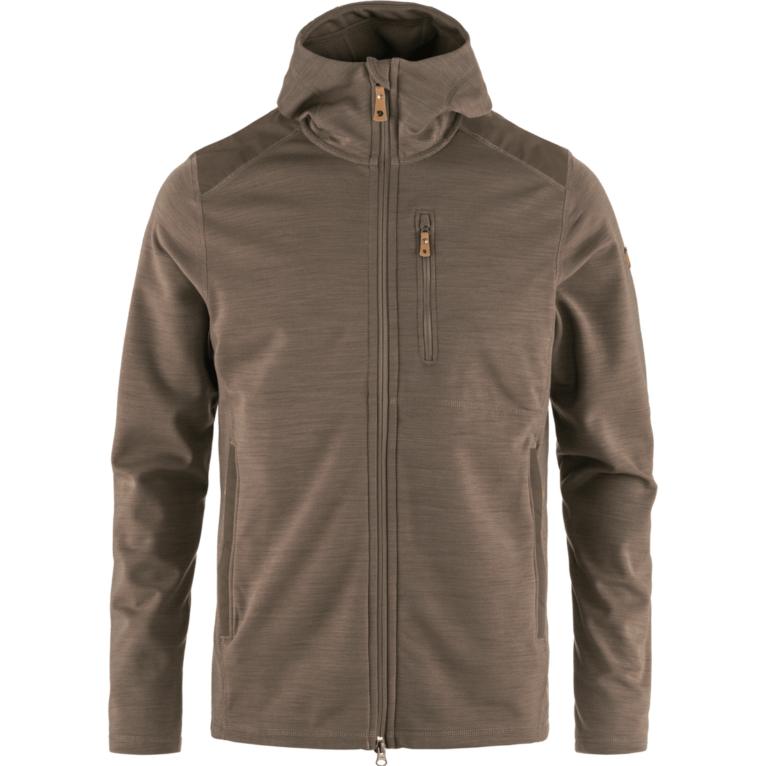 Fjällräven Keb Fleece Hoodie M in Suede Brown