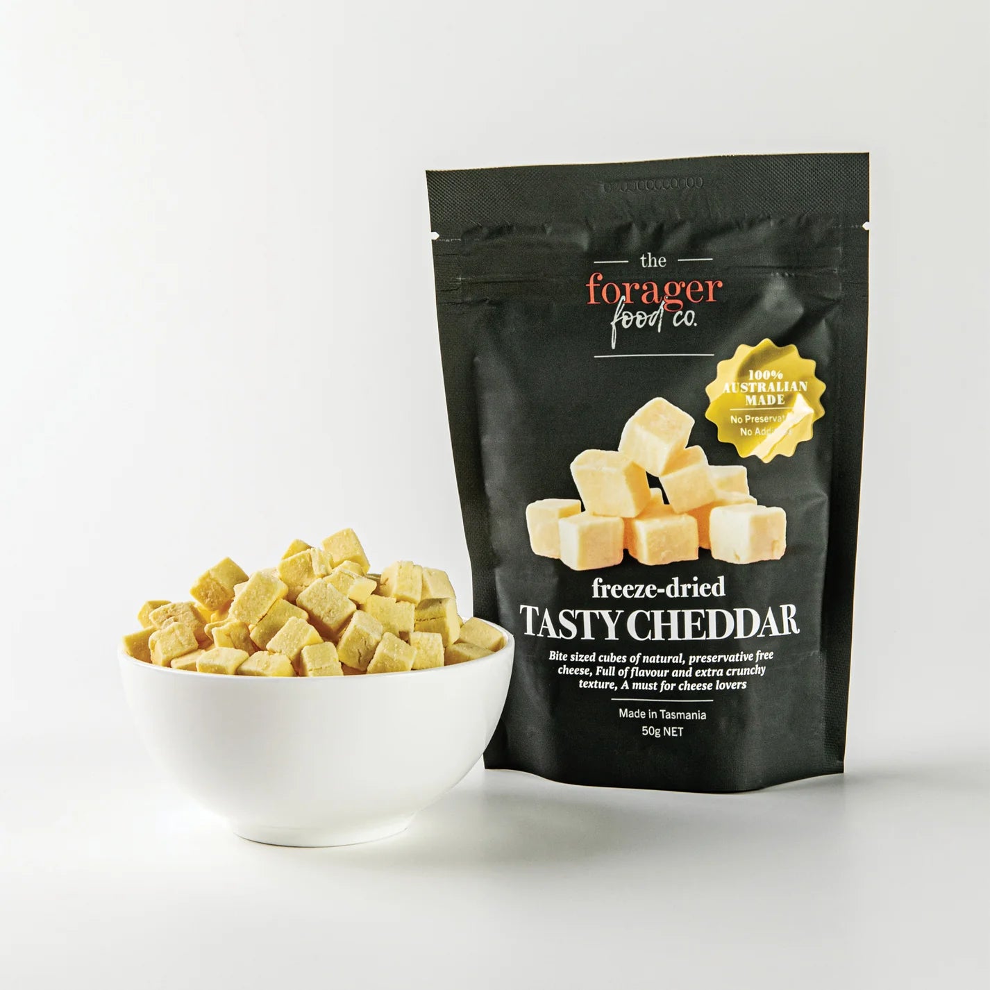 Forager Food Co Freeze Dried Tasty Cheddar Cheese