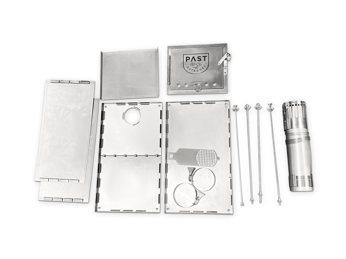 PAST Outdoors Titanium Flatpack Fold-up Stove Medium 6
