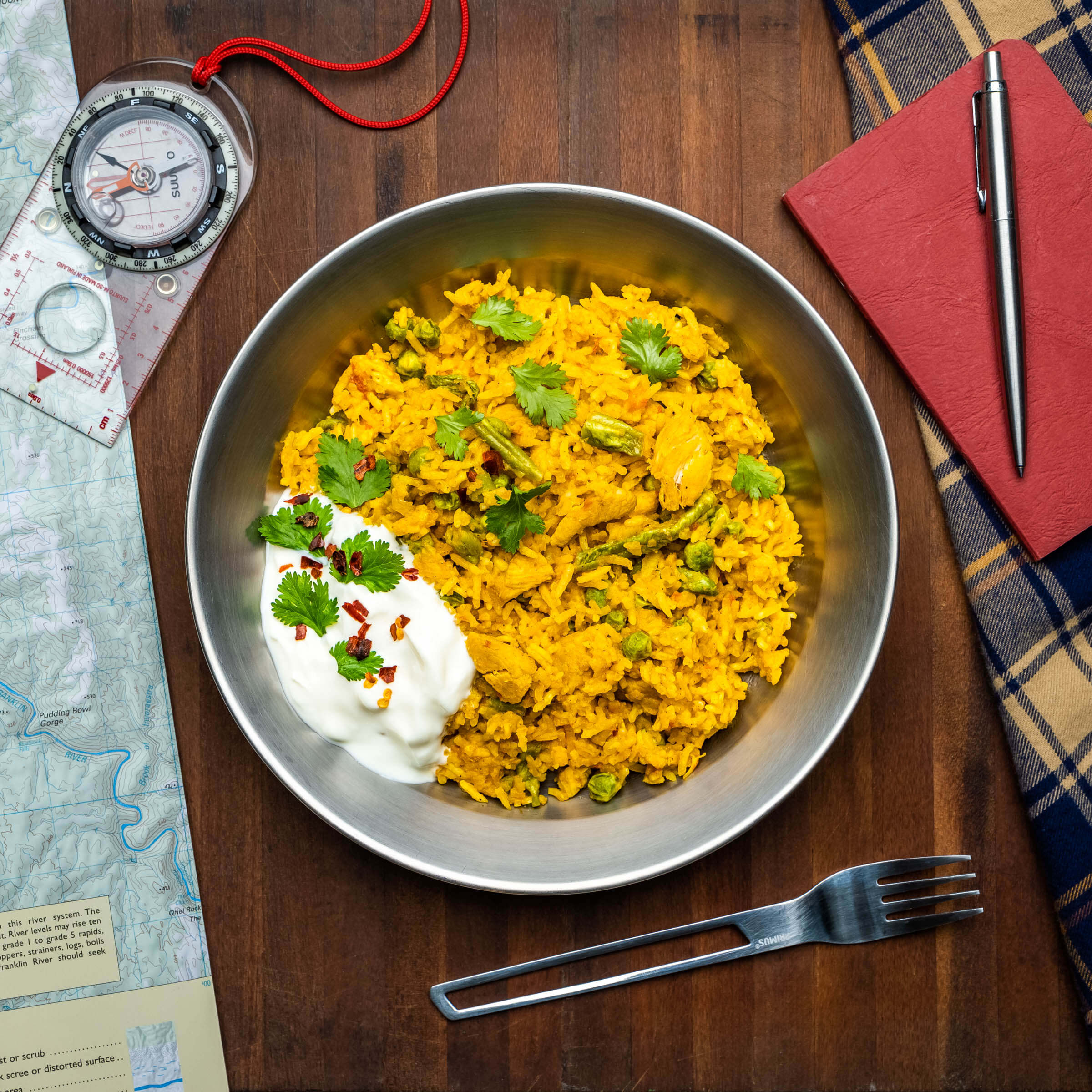 Campers Pantry Indian Chicken Pilaf Exped Meal 1