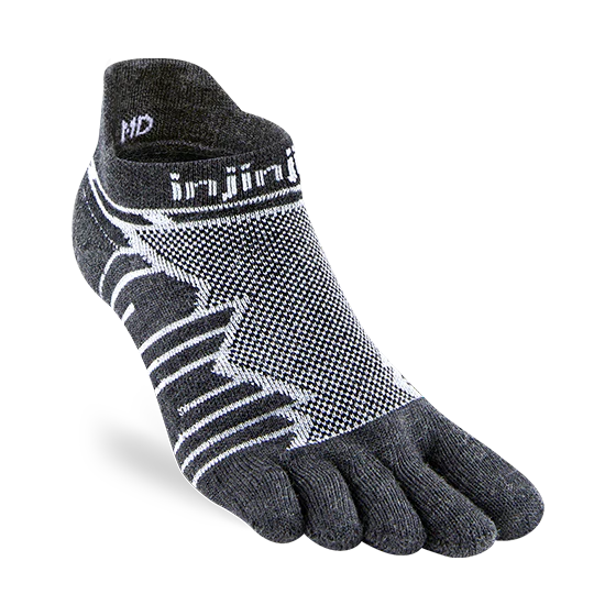 Injinji Ultra Run No-Show Wool Toe Socks