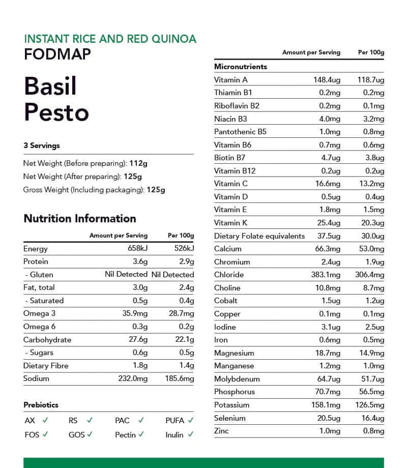 Radix Nutrition Instant Rice and Red Quinoa Superfoods