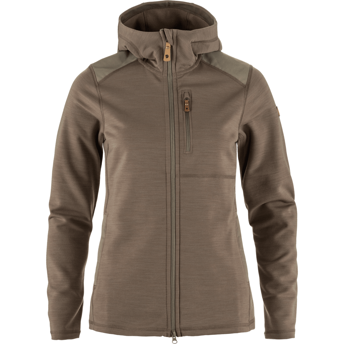 Fjällräven Keb Fleece Hoodie W in Suede Brown