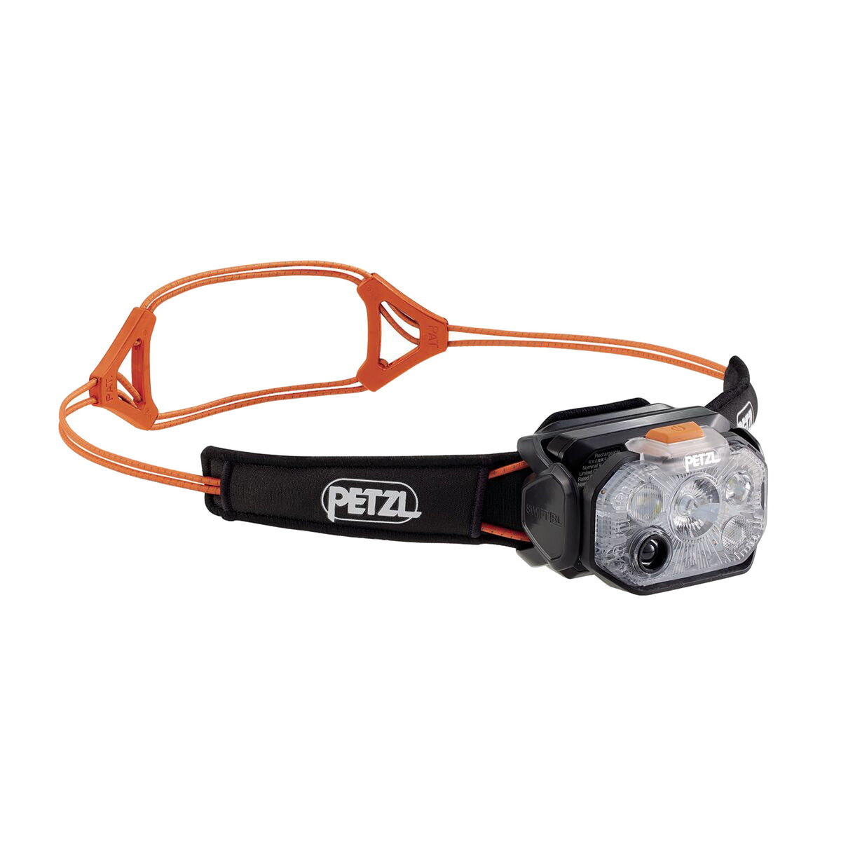 PETZL Swift RL headlamp in Black/Orange