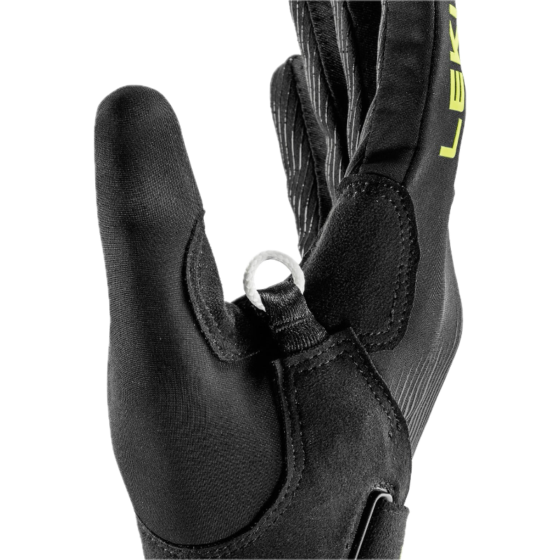 Leki Ultratrail tr trail running gloves close up on pole connector loop