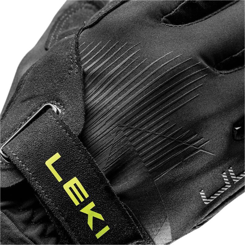 Leki Ultratrail tr trail running gloves close up on strap