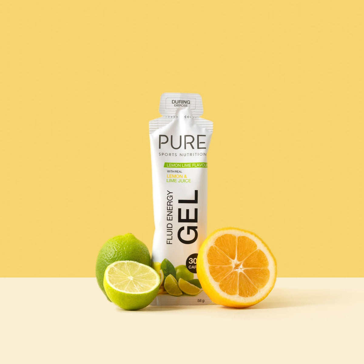PURE Fluid Energy Gel Box of 18 - Lemon Lime