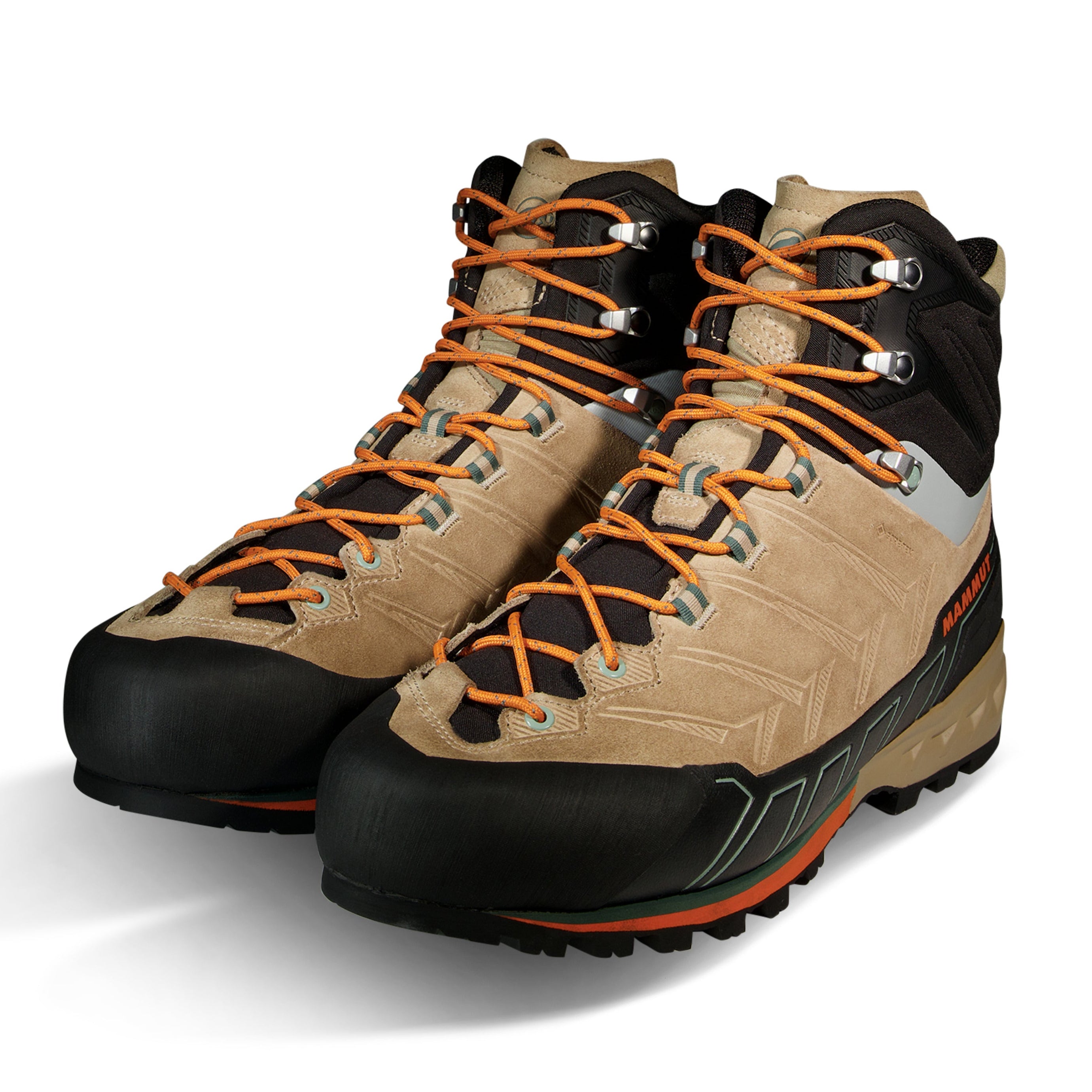 Men\'s Tan Hiking Boots with Orange Accents Mens Steel Toe Shoes Work Boots Safety Shoes Hiking Botas De  main image 2