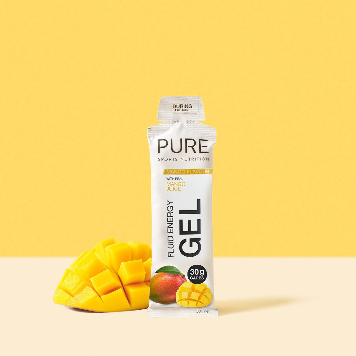 PURE Fluid Energy Gel Box of 18 - Mango