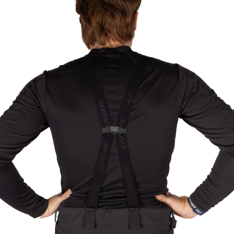 Mont adjustable braces suspenders for softshell pants