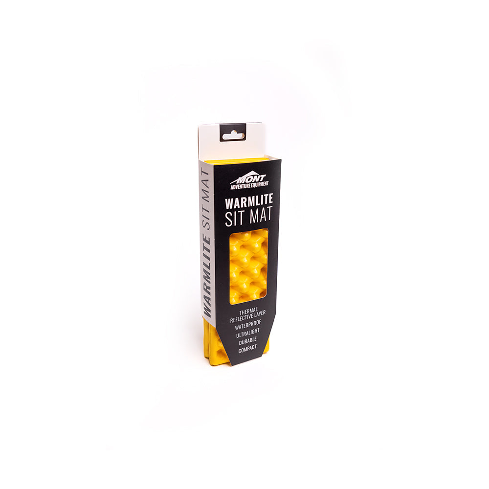 Mont warmlite sitpad in box angled