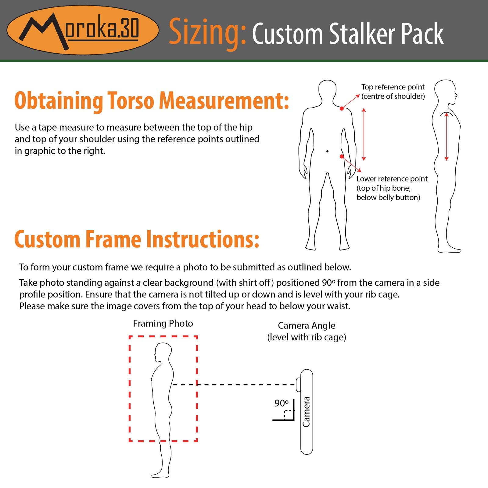 Moroka 30 Custom Stalker Hunting Backpack - Pack/Frame Combo