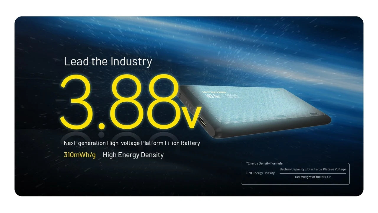 Nitecore NB Air Ultra-Slim Portable Power Bank 5000mAh 8