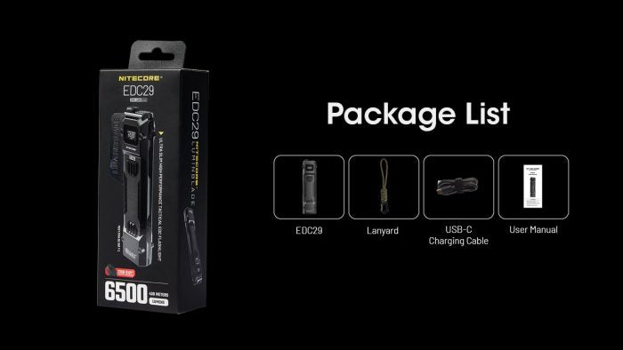 Nitecore EDC29 High-Performance Everyday Carry Flashlight