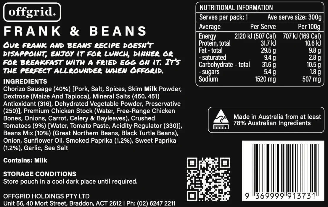 Offgrid Frank and Beans 2