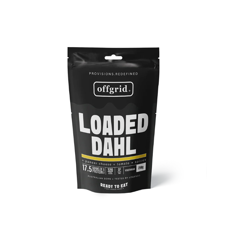 Black package of 'Loaded Dahl' by offgrid on a white background