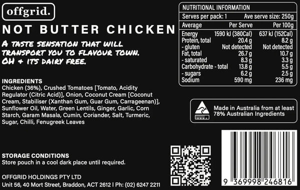 Offgrid Not Butter Chicken