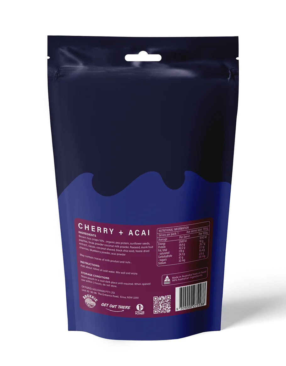 Offgrid Performance Series Breakfast Bowl Cherry + Acai