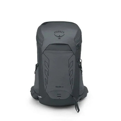 Gray Osprey backpack on a white background
