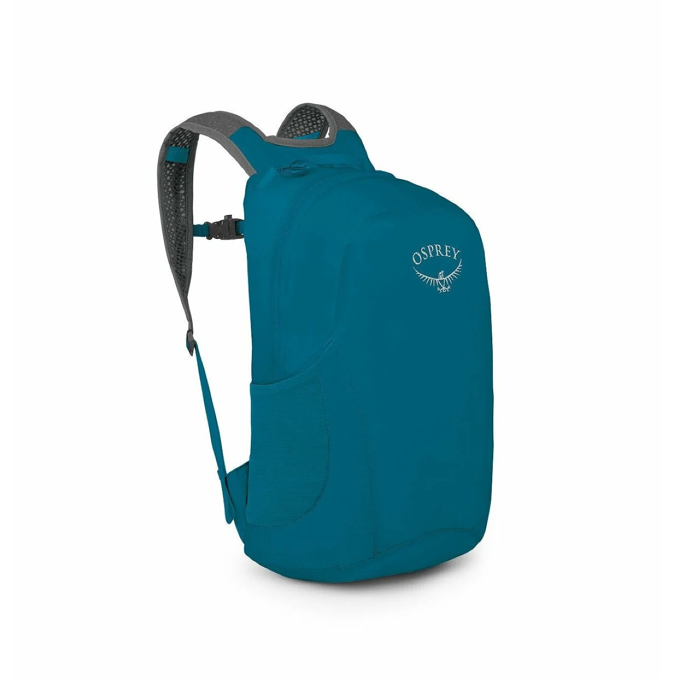 Teal Osprey backpack on a white background