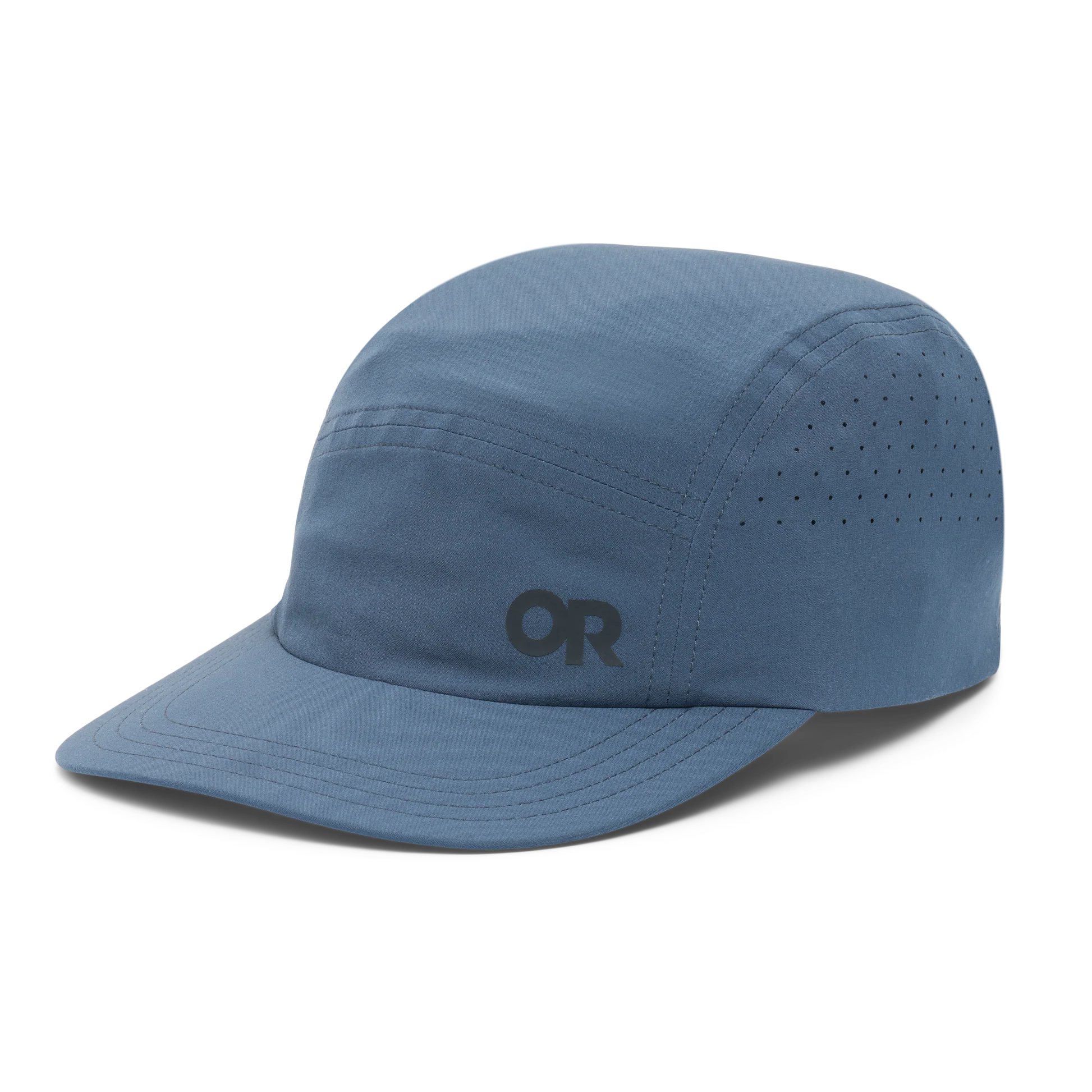 Blue Outdoor Research Mens hat with a brand logo on a white background