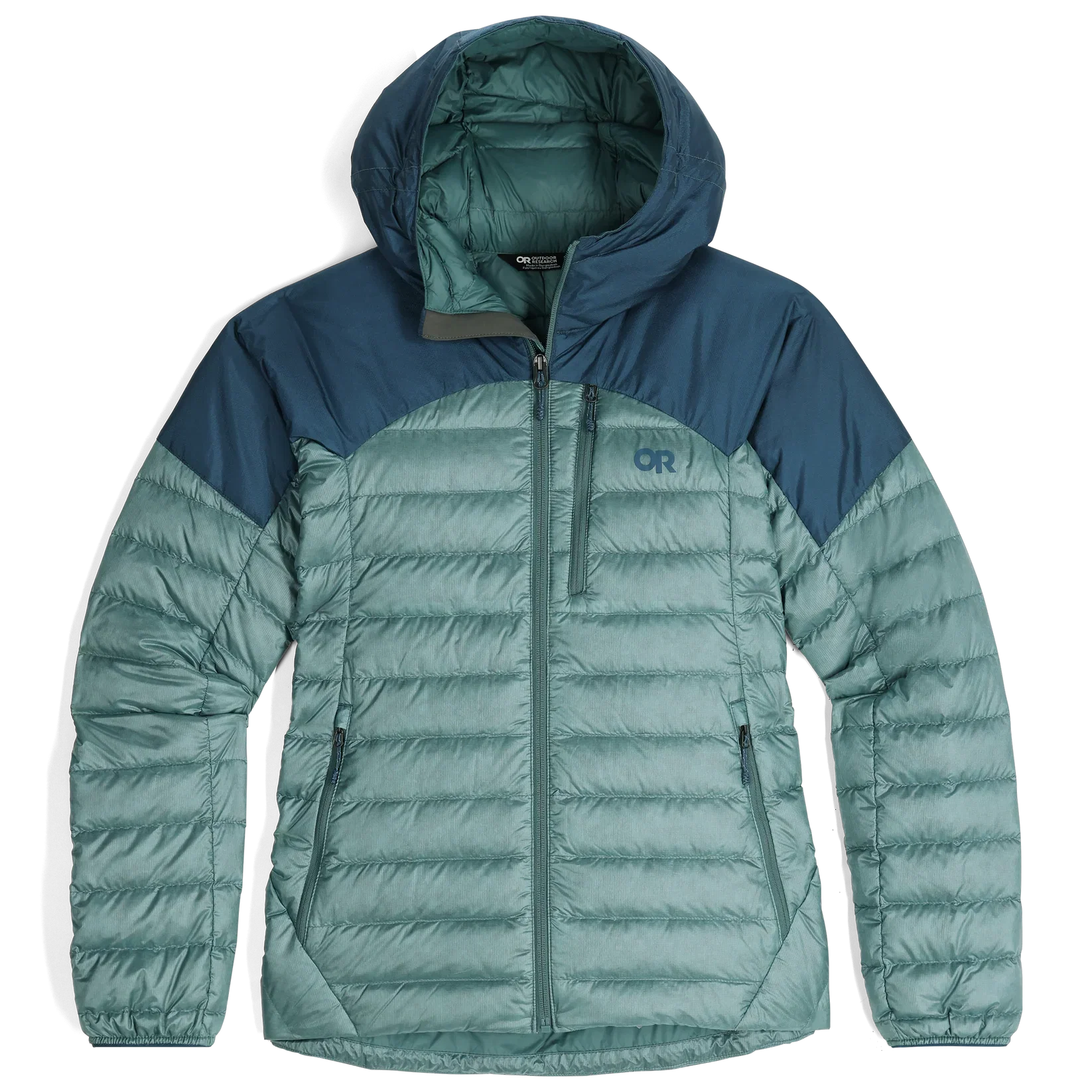 Outdoor Research Women's Helium Down Hoodie - Neptune Harbour 1