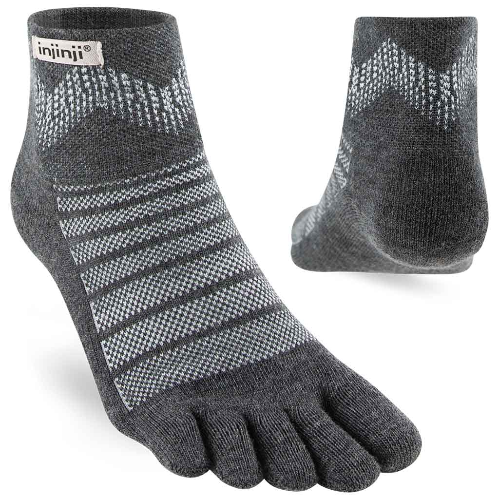 Injinji Outdoor Midweight Mini-Crew Wool Toe Socks 1