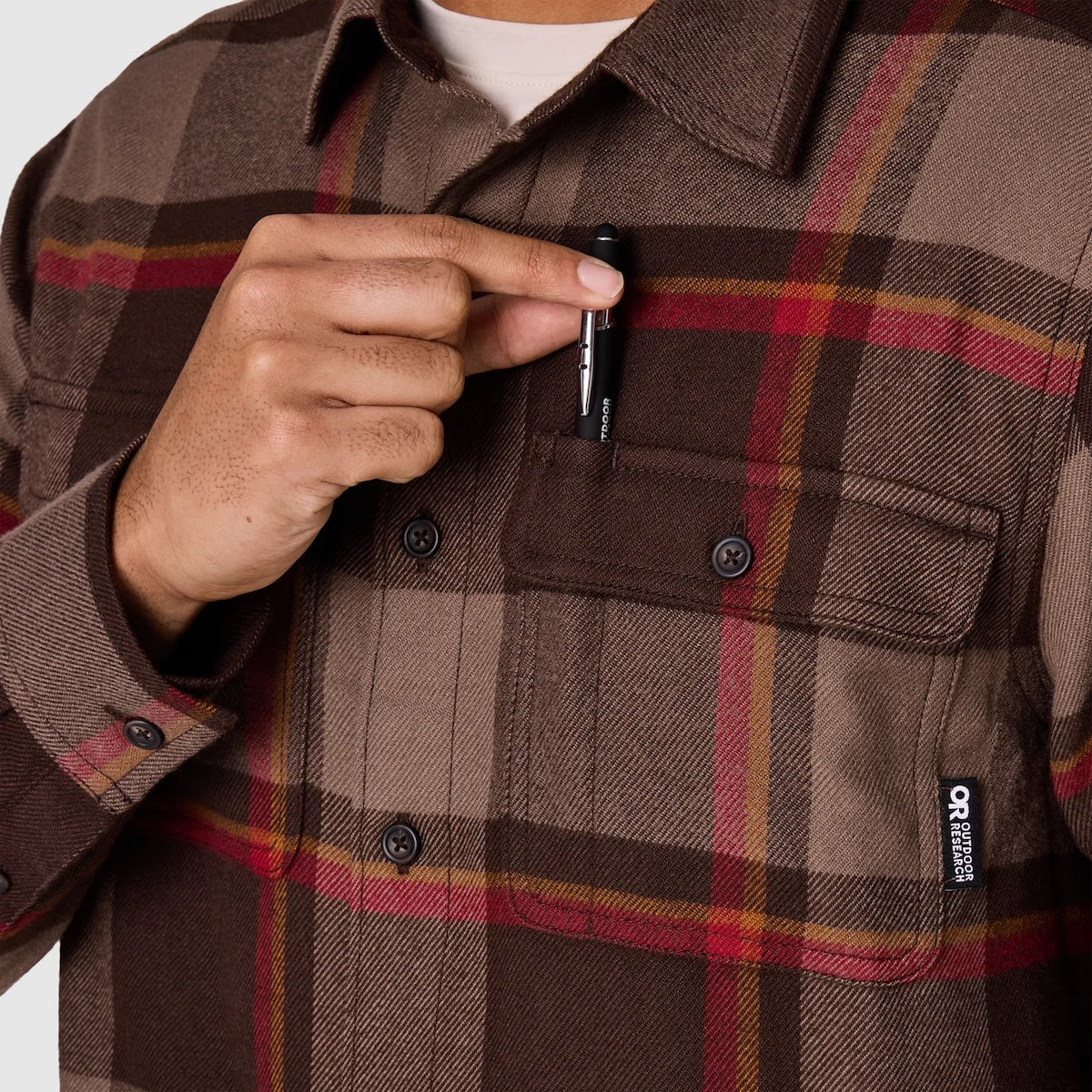 Outdoor Research Men's Feedback Flannel Twill Shirt