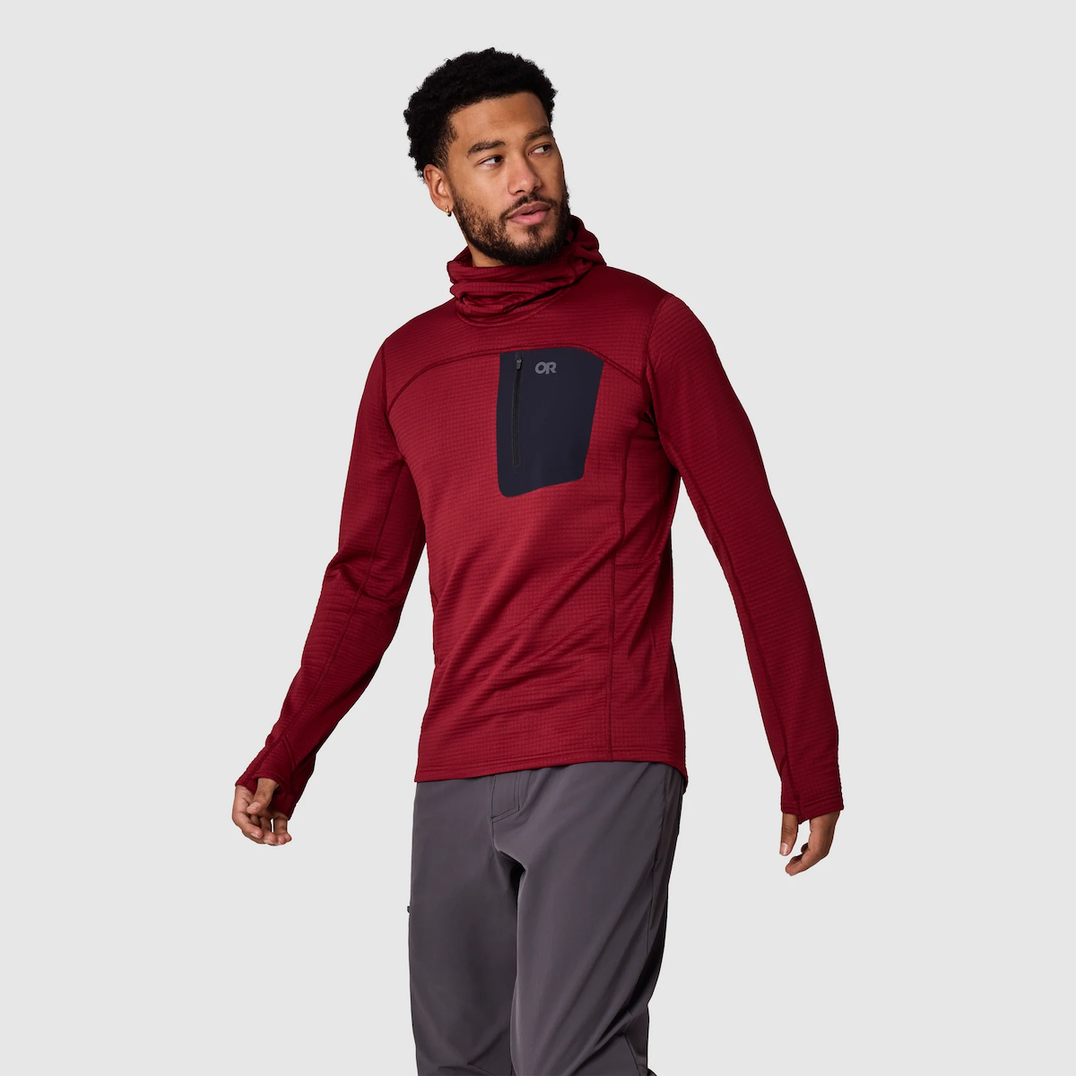 Outdoor Research Men's Vigor Grid Fleece Pullover Hoodie