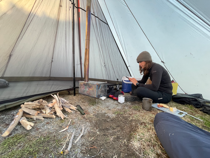 PAST Outdoors Originals UL6T Tipi Half Liner Mesh Nest 3