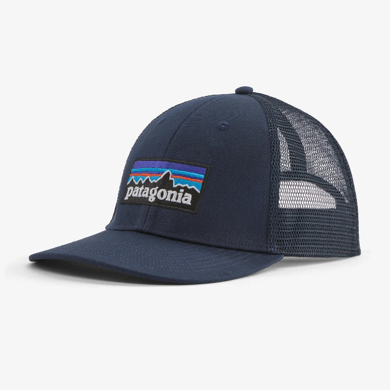 Patagona P-6 Logo LoPro Trucker Hat New Navy with large logo patch