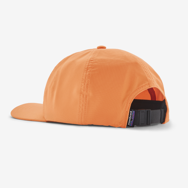 The back of the Orange Patagonia Terrebone Cap showing the strap