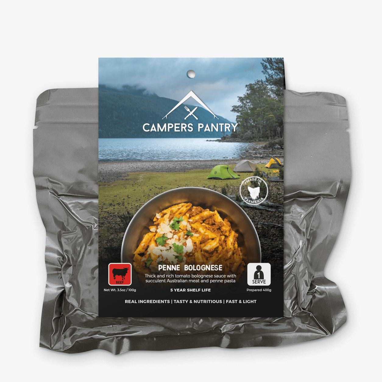 Campers Pantry Penne Bolognese Exped Meal 2