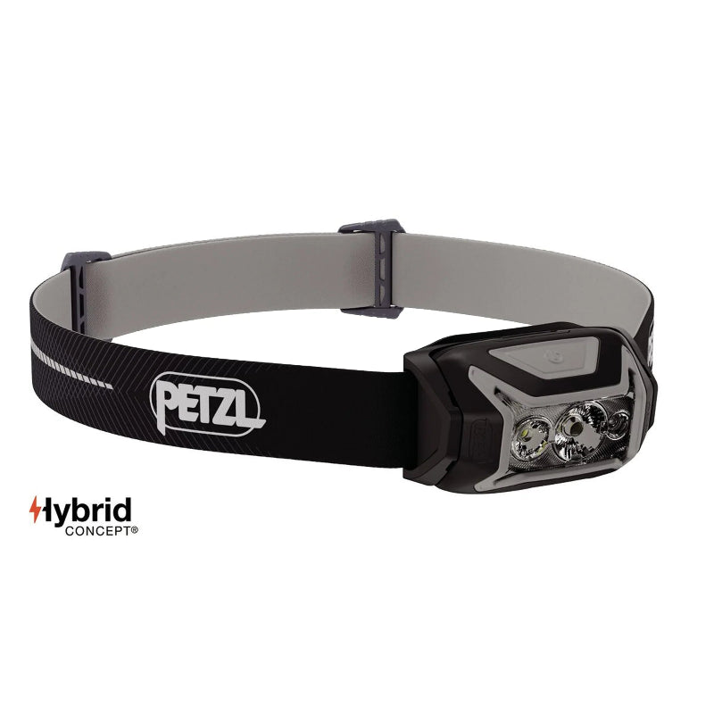 Headlamp with Petzl logo on a white background