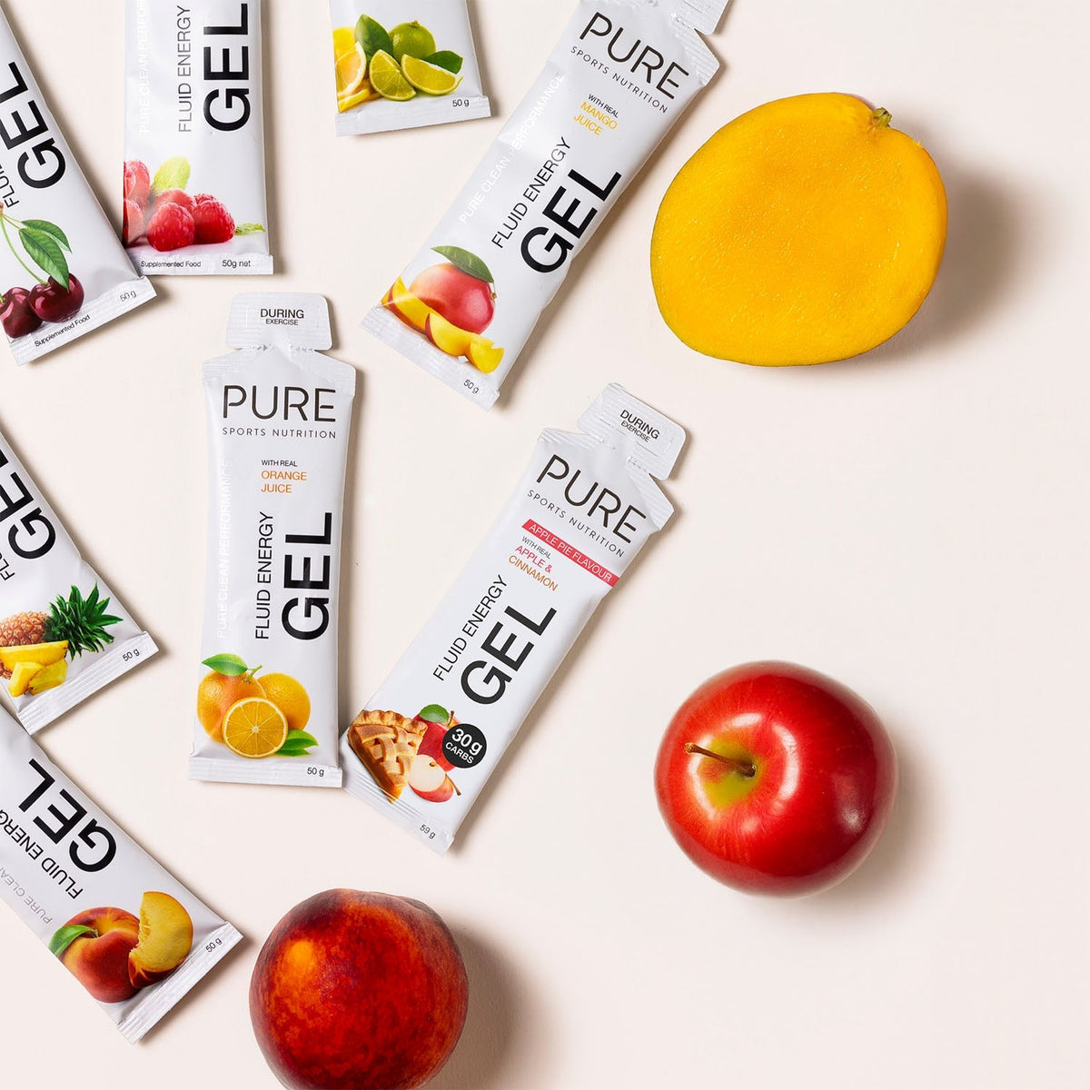 PURE Fluid Energy Gel Box of 18 - Apple Pie